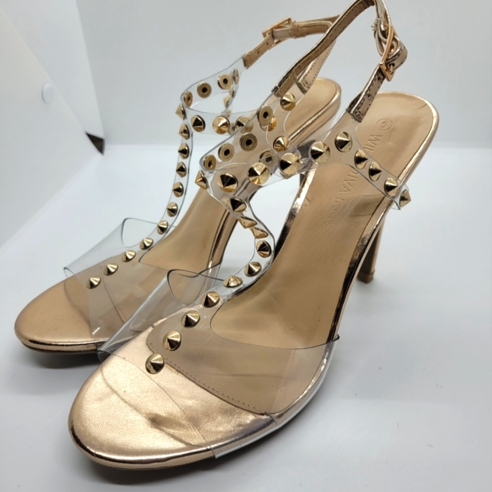Wild Diva Rose Gold Heels